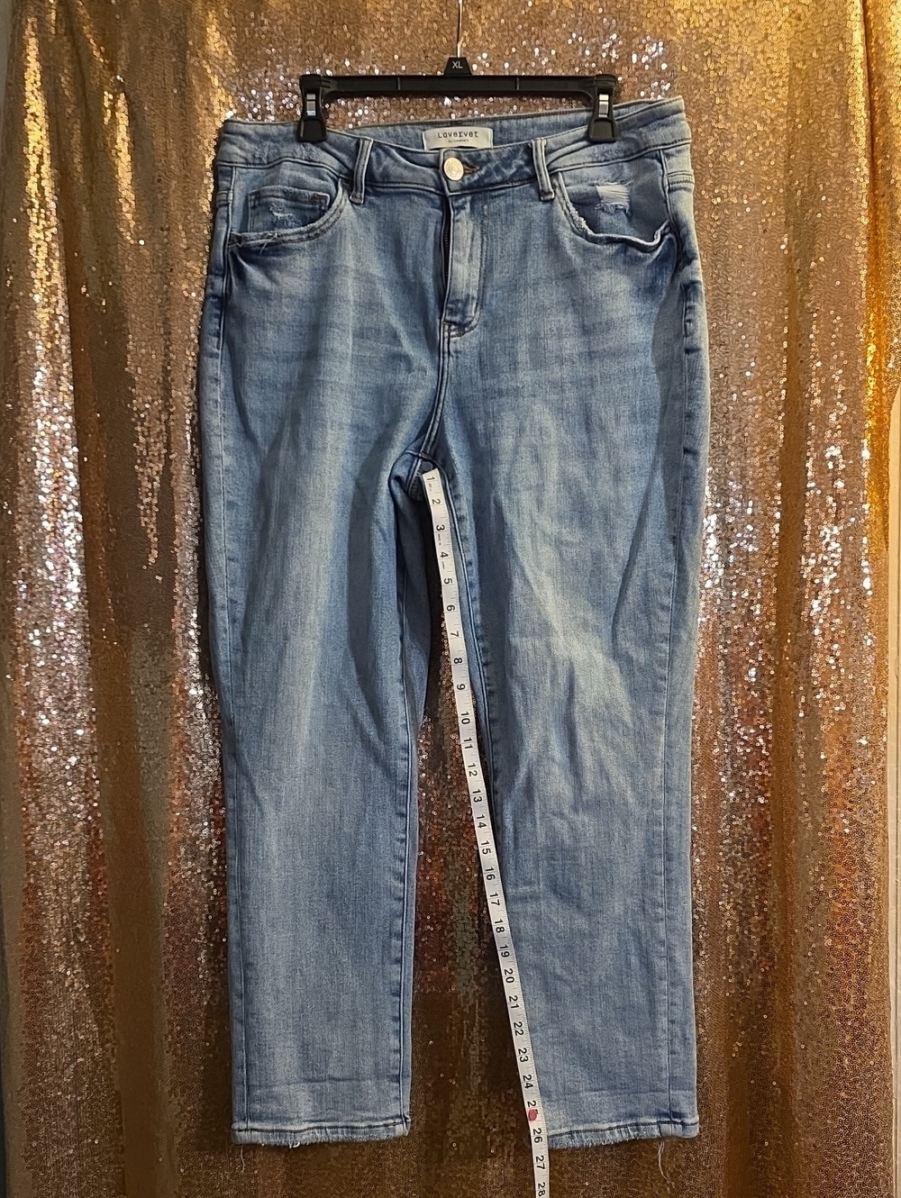 Lovervet By Vervet - Light Blue Straight Leg Jeans - Size 16